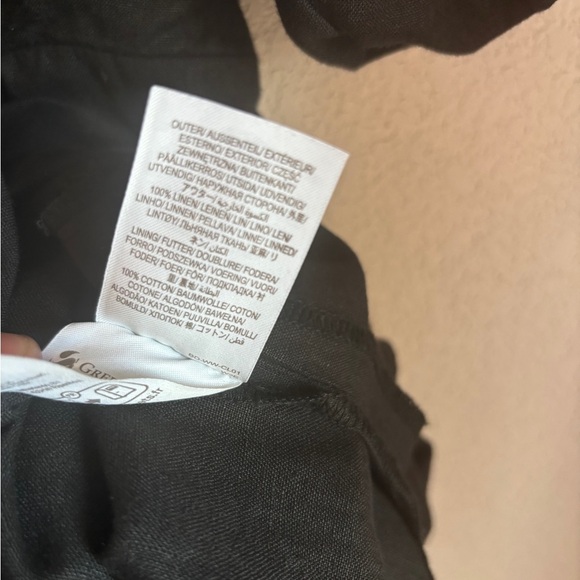 NWT Boden Black 100% Linen Short Sleeve Halter Neck Cutout Column Midi Dress 6 - Picture 10 of 12